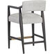 Keagan 36.5 inch Saloon Light Grey Leather Counter Stool